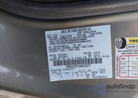 2006 Ford Freestar Sel z USA, uszkodzony, nr VIN 2FMZA52216BA23371